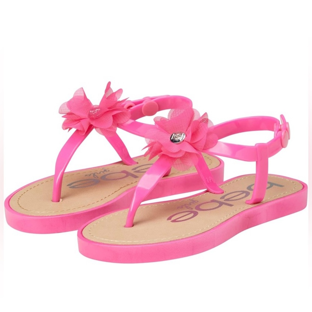 Bebe Pink Thong Sandals